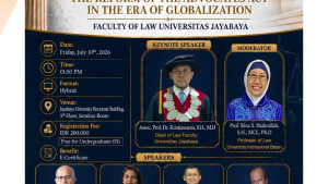 Fakultas Hukum Universitas Jayabaya Gelar International Symposium Bahas Reformasi Undang-Undang Advokat di Era Globalisasi